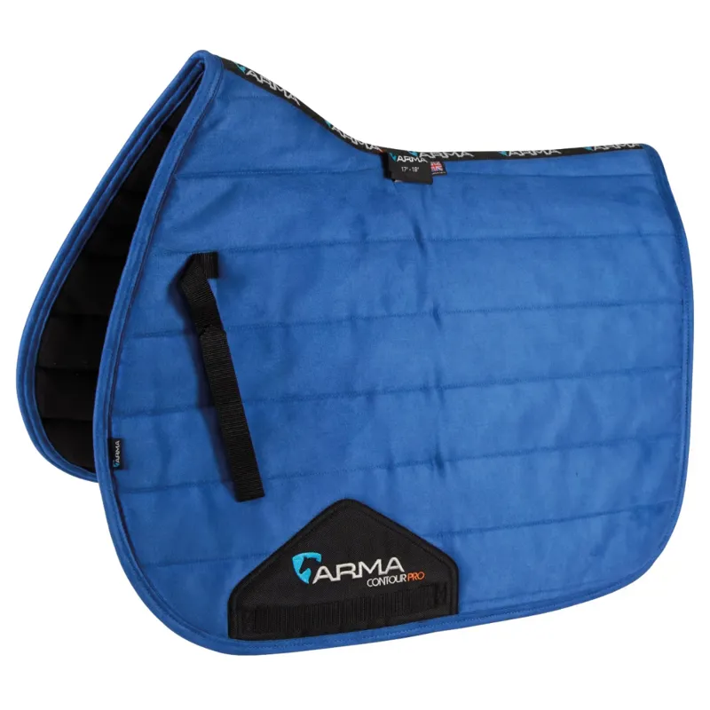 Shires ARMA High Wither Suede Comfort Pad - Royal